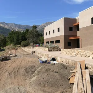 Pritzlaff Conservation Center Construction, west face looking northeast