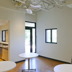 Pritzlaff Conservation Center Construction, Looking northeast across kitchen/breakroom