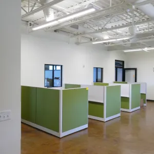 Pritzlaff Conservation Center Construction, looking northwest across Research area