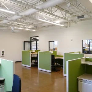 Pritzlaff Conservation Center Construction, looking southwest across Research workstation area