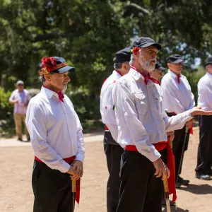Cultivating the Wild: Native Gardens Tour and 90th Birthday Celebration, Pacific Sword Co. Morris Dancing