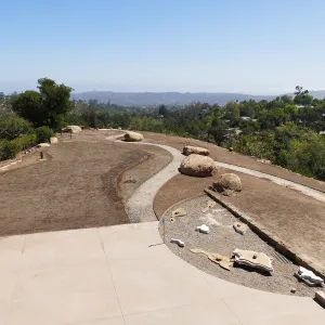 Island View Garden Installation, view looking southwest from Pritzlaff Conservation Center Deck