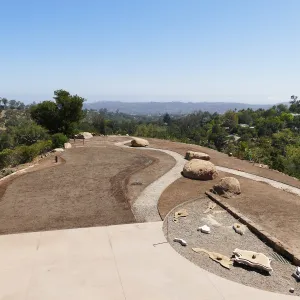 Island View Garden Installation, view looking southwest from Pritzlaff Conservation Center Deck