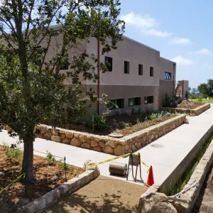 Pritzlaff Conservation Center Construction, Exterior looking southeast