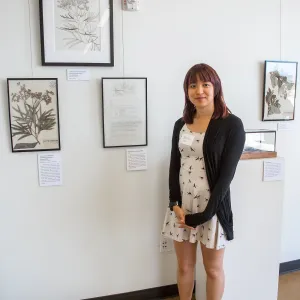 Pritzlaff Conservation Center Ribbon Cutting Celebration, Mona Luo, designer of the opening exhibit