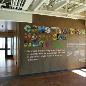 Pritzlaff Conservation Center and Conservation Happens interpretation graphic