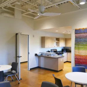 Pritzlaff Conservation Center Construction, looking northwest across first floor common area