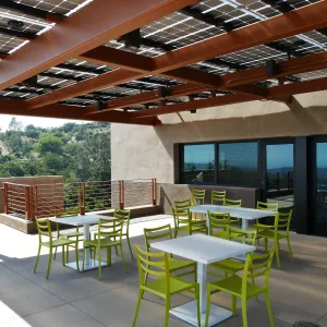 Pritzlaff Conservation Center Construction, looking northwest across deck