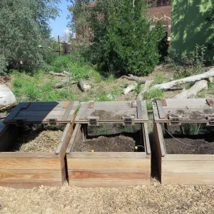 Natural History Museum of Los Angeles, Nature Gardens, Compost bins
