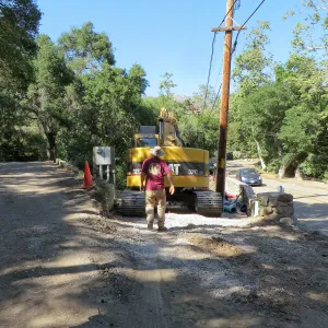 SBBG Sewer work, Mission Cyn Rd