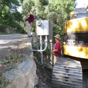 SBBG Sewer work, Mission Cyn Rd