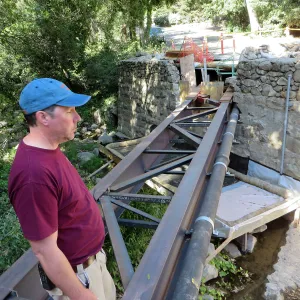SBBG Sewer work, Mission Cyn Rd, Bruce Reed, Sewer Bridge