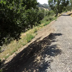 Recycled Asphalt on East slope cartpath