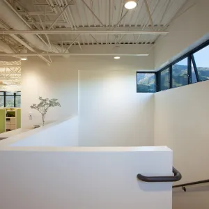 Pritzlaff Conservation Center interior, central stairwell, second floor