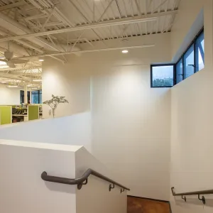 Pritzlaff Conservation Center interior, central stairwell, second floor
