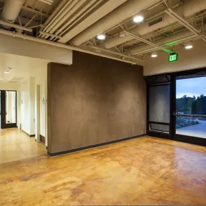 Pritzlaff Conservation Center interior, lobby looking west