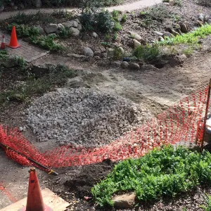 Sewer line installation in Arroyo