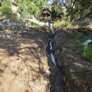Sewer line installation in Arroyo