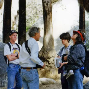 JR Bob Haller UCSB Bot103A field trip to Borrego Palms Canyon, 1993