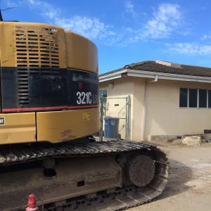 Pritzlaff Conservation Center construction, Installation of gas, electrical, data conduits to Hort Unit