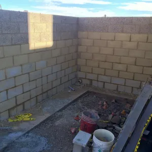 Pritzlaff Conservation Center construction, Planter on northeast corner