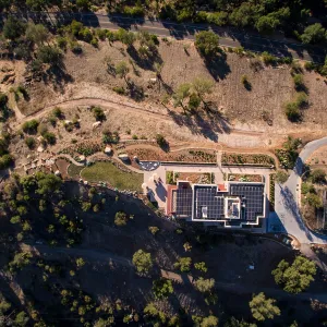 Aerial view of Pritzlaff Conservation Center and Island View Garden