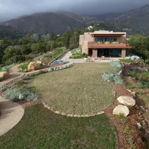 Island View Garden, view looking northeast from boulder near south steps