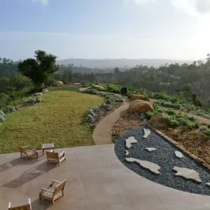 Island View Garden, view looking southwest from Pritzlaff Conservation Center Deck