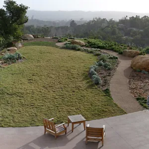 Island View Garden, panorama from Pritzlaff Conservation Center Deck