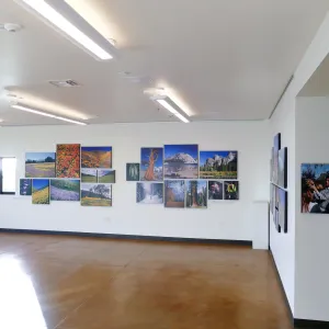 Pritzlaff Conservation Center Exhibit Room, Bob Haller Plants of California Photography Exhibit, west wall