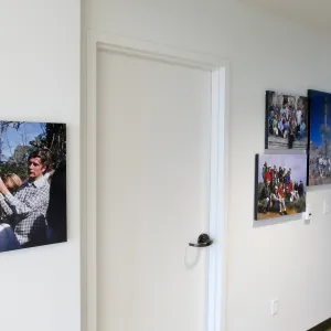 Pritzlaff Conservation Center Exhibit Room, Bob Haller Plants of California Photography Exhibit, entry hall west wall