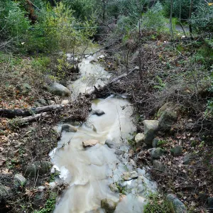Mission Creek below Campbell Bridge