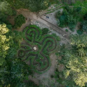 Centennial Maze, aerial view