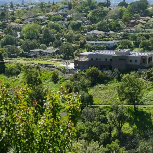 Island View Garden and Pritzlaff Conservation Center viewed from RAWS station on Cavalli Ridge
