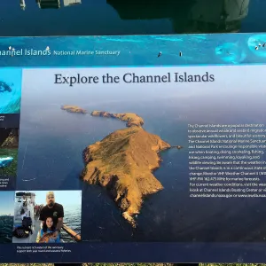 Interpretive sign at Channel Islands National Marine Sanctuary