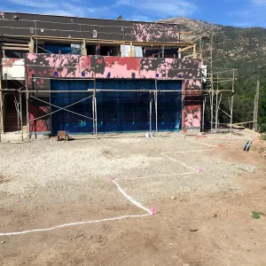 Construction of Pritzlaff Conservation Center, south face
