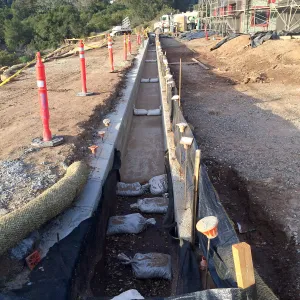 Construction of Prtizlaff Conservation Center, rill
