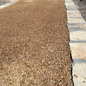 New Eco-Pave path around Cottage and Water Wise Home Garden
