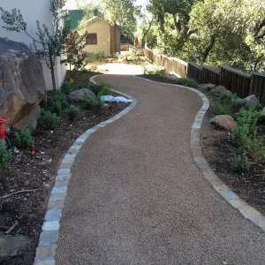 Eco-Pave path to the Water Wise Home Garden