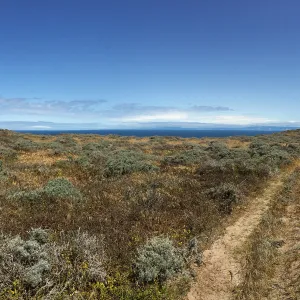 Santa Rosa Island Trip, Looking out towards mainland, hiking to Carrington Point