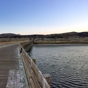 Santa Rosa Island Trip, dock and beach at sunset