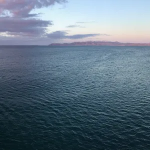 Santa Rosa Island Trip, Looking out to Santa Cruz Island at sunset