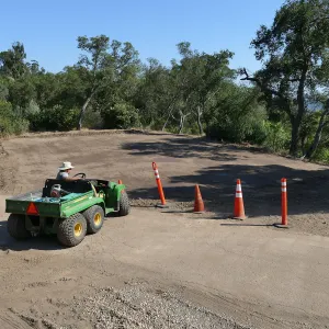 Site of new horticulture barn after grading