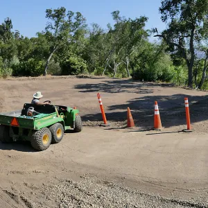 Site of new horticulture barn after grading