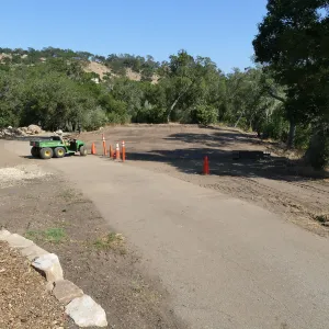 Site of new horticulture barn after grading