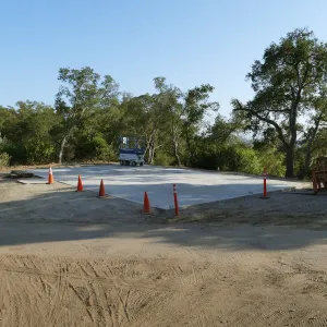 Concrete pad for new horticulture barn