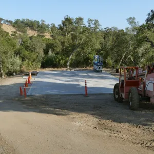 Concrete pad for new horticulture barn