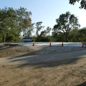 Concrete pad for new horticulture barn