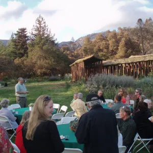 Opening of Herb Parker's â€˜Haven' labyrinth sculpture in Meadow