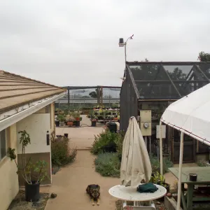 Pritzlaff Conservation Center story poles, view from Horticulture Unit
